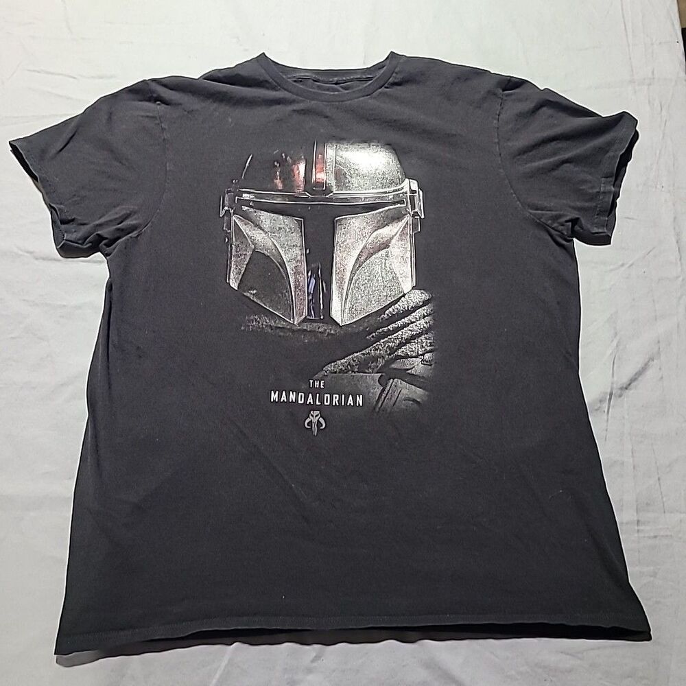 Star Wars The Mandalorian Bounty Hunter T-shirt 100% Cotton Mens Size Large